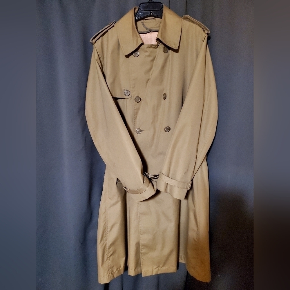 VINTAGE FABRINI MENS TRENCH COAT SIZE 40